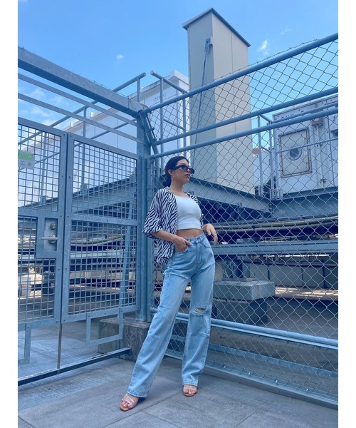 EGOIST（エゴイスト）の「ゼブラ柄半袖シャツ（シャツ/ブラウス・レディース・ライトブラウン/ブラック・FREE）」の9枚目の写真