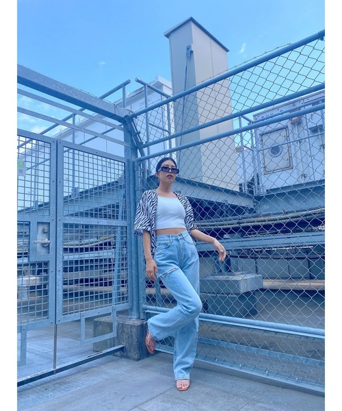 EGOIST（エゴイスト）の「ゼブラ柄半袖シャツ（シャツ/ブラウス