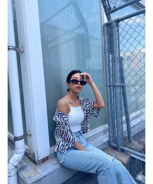 EGOIST（エゴイスト）の「ゼブラ柄半袖シャツ（シャツ/ブラウス・レディース・ライトブラウン/ブラック・FREE）」の11枚目の写真