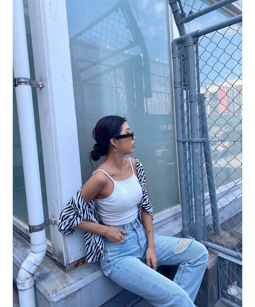 EGOIST（エゴイスト）の「ゼブラ柄半袖シャツ（シャツ/ブラウス・レディース・ライトブラウン/ブラック・FREE）」の13枚目の写真