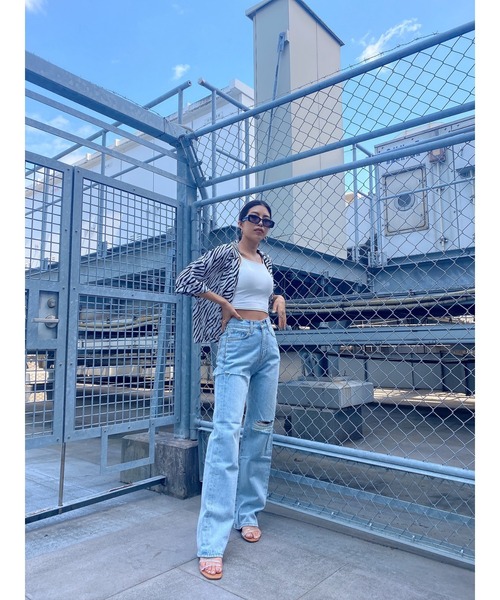 EGOIST（エゴイスト）の「ゼブラ柄半袖シャツ（シャツ/ブラウス・レディース・ライトブラウン/ブラック・FREE）」の15枚目の写真