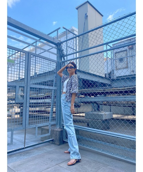 EGOIST（エゴイスト）の「ゼブラ柄半袖シャツ（シャツ/ブラウス・レディース・ライトブラウン/ブラック・FREE）」の16枚目の写真