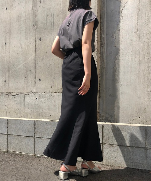 &g'aime（アンジェム）の「【&g’aime】サイドベルトマーメイドスカート（スカート・レディース・ブラック/ベージュ/ライトグリーン・FREE）」の12枚目の写真