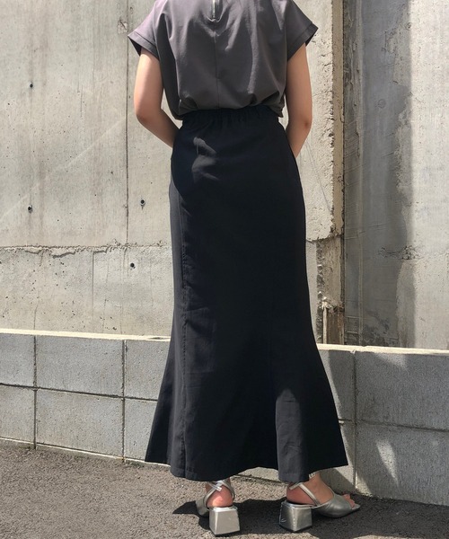 &g'aime（アンジェム）の「【&g’aime】サイドベルトマーメイドスカート（スカート・レディース・ブラック/ベージュ/ライトグリーン・FREE）」の11枚目の写真