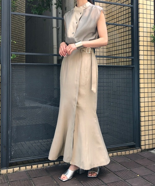 &g'aime（アンジェム）の「【&g’aime】サイドベルトマーメイドスカート（スカート・レディース・ブラック/ベージュ/ライトグリーン・FREE）」の22枚目の写真