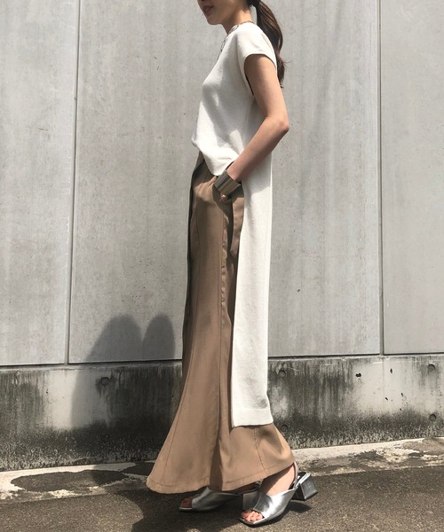 &g'aime（アンジェム）の「【&g’aime】サイドベルトマーメイドスカート（スカート・レディース・ブラック/ベージュ/ライトグリーン・FREE）」の15枚目の写真