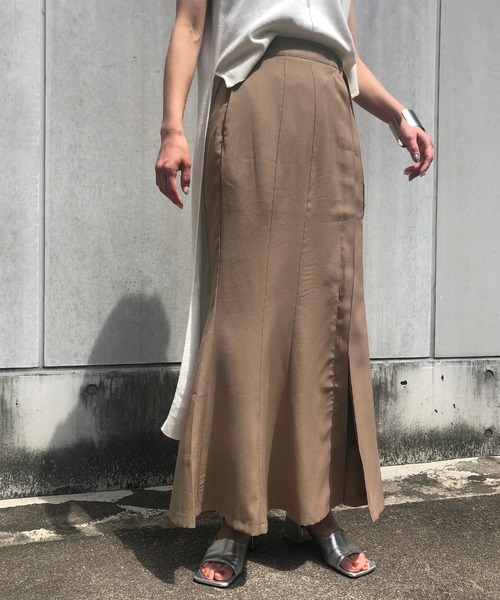 &g'aime（アンジェム）の「【&g’aime】サイドベルトマーメイドスカート（スカート・レディース・ブラック/ベージュ/ライトグリーン・FREE）」の19枚目の写真