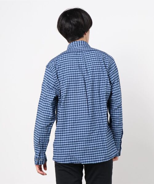 BROOKS BROTHERS(ブルックスブラザーズ)の「GF ストレッチコットンツイル インディゴダイ ギンガムチェック カジュアルシャツ Regent Fit(シャツ/ブラウス・メンズ・ブルー・MEDIUM/LARGE/X-SMALL/SMALL)」の6枚目の写真