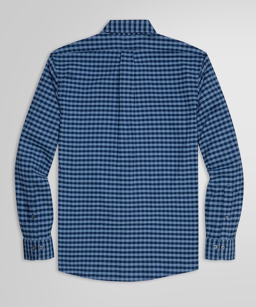 BROOKS BROTHERS(ブルックスブラザーズ)の「GF ストレッチコットンツイル インディゴダイ ギンガムチェック カジュアルシャツ Regent Fit(シャツ/ブラウス・メンズ・ブルー・MEDIUM/LARGE/X-SMALL/SMALL)」の2枚目の写真