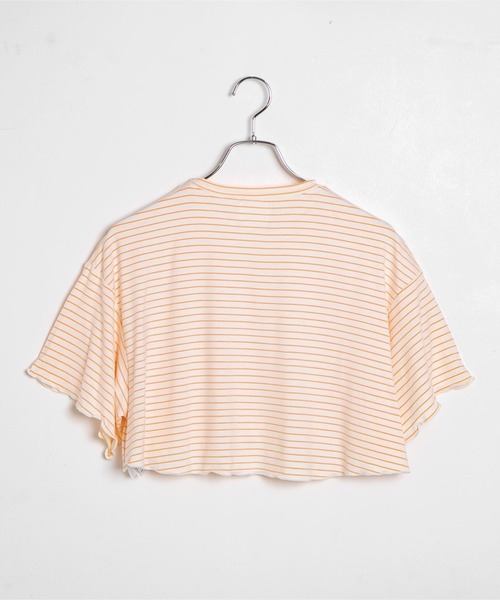 dispark（ディスパーク）の「DISPARK/とろみボーダーショートT（Tシャツ/カットソー・レディース・オレンジ系その他6/ブルー系その他5・FREE）」の5枚目の写真
