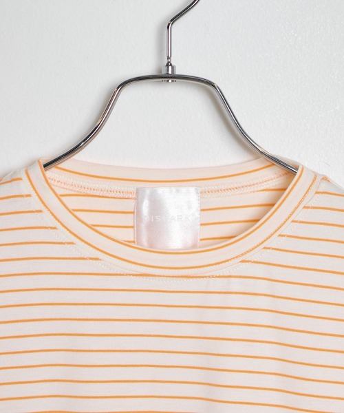 dispark（ディスパーク）の「DISPARK/とろみボーダーショートT（Tシャツ/カットソー・レディース・オレンジ系その他6/ブルー系その他5・FREE）」の6枚目の写真
