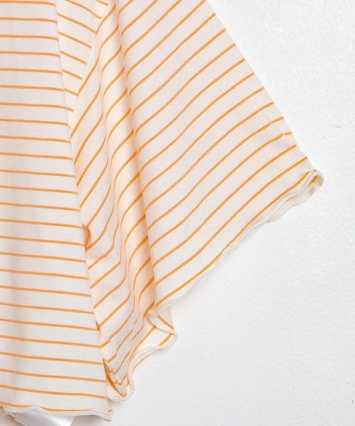 dispark（ディスパーク）の「DISPARK/とろみボーダーショートT（Tシャツ/カットソー・レディース・オレンジ系その他6/ブルー系その他5・FREE）」の7枚目の写真