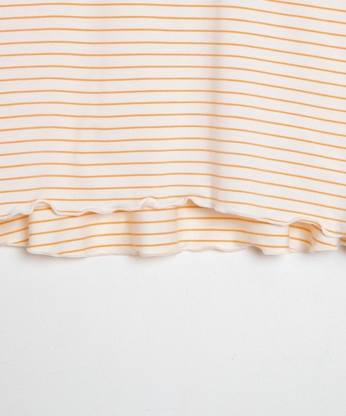 dispark（ディスパーク）の「DISPARK/とろみボーダーショートT（Tシャツ/カットソー・レディース・オレンジ系その他6/ブルー系その他5・FREE）」の8枚目の写真