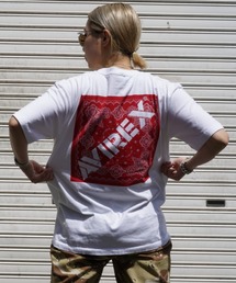 AVIREX | 【直営店限定】バンダナプリント ボックスロゴティーシャツ/ BANDANA PRINT BOX LOGO T-SHIRT(Tシャツ/カットソー)