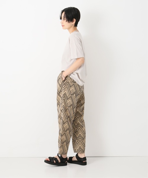 Simplicite（サンプリシテ）の「ジオメトリック タックパンツ◆（その他パンツ・レディース・ブラック/ベージュ・FREE）」の9枚目の写真