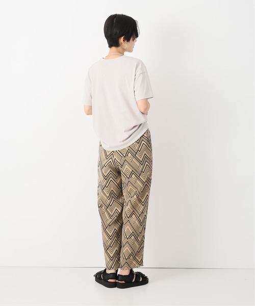 Simplicite（サンプリシテ）の「ジオメトリック タックパンツ◆（その他パンツ・レディース・ブラック/ベージュ・FREE）」の3枚目の写真