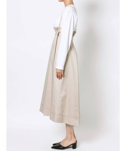 MERCURYDUO（マーキュリーデュオ）の「シャンブレーハイウエストタックスカート（スカート・レディース・ベージュ/カーキ・SMALL/MEDIUM）」の3枚目の写真