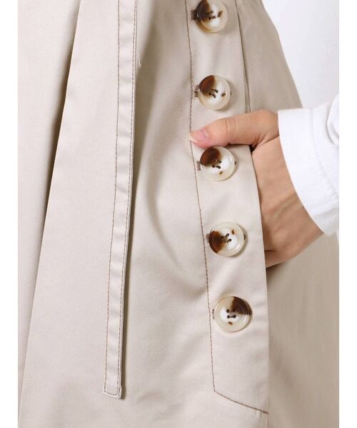 MERCURYDUO（マーキュリーデュオ）の「シャンブレーハイウエストタックスカート（スカート・レディース・ベージュ/カーキ・SMALL/MEDIUM）」の13枚目の写真