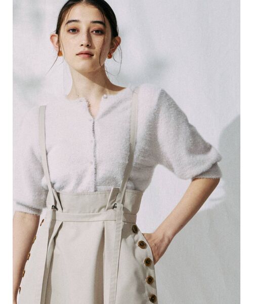 MERCURYDUO（マーキュリーデュオ）の「シャンブレーハイウエストタックスカート（スカート・レディース・ベージュ/カーキ・SMALL/MEDIUM）」の18枚目の写真