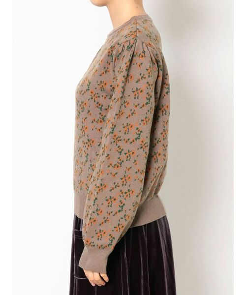 merry jenny(メリージェニー)の「flower gardenジャガードニット(ニット/セーター・レディース・オフホワイト/ネイビー/ブラウン・FREE)」の9枚目の写真