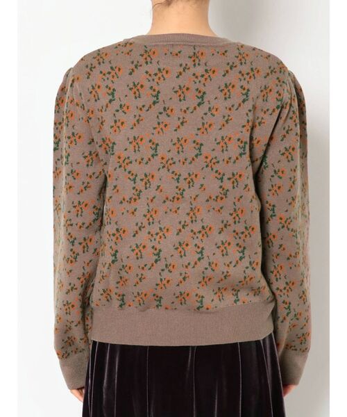 merry jenny(メリージェニー)の「flower gardenジャガードニット(ニット/セーター・レディース・オフホワイト/ネイビー/ブラウン・FREE)」の10枚目の写真