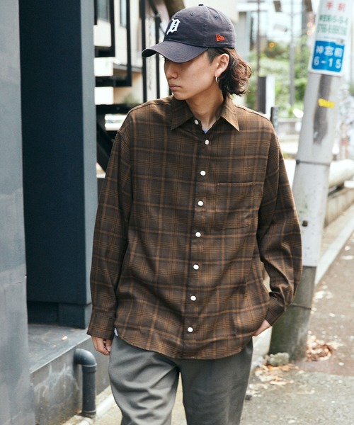 SPOC STORE】オーバーサイズチェックシャツ（シャツ/ブラウス