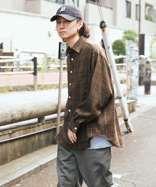 SPOC STORE】オーバーサイズチェックシャツ（シャツ/ブラウス