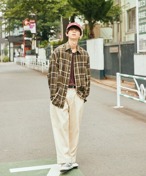 SPOC STORE（スポックストア）の「【SPOC STORE】オーバーサイズチェックシャツ（シャツ/ブラウス・メンズ・ブラウン/グリーン・M/L）」の12枚目の写真