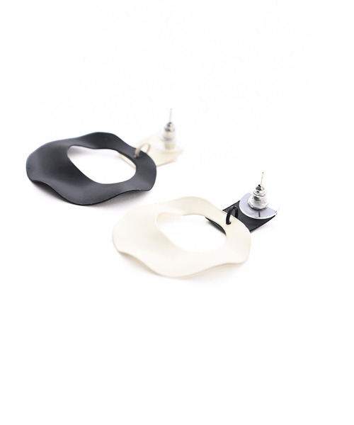 Narcissus（ナルシス）の「【Narcissus】モノトーンピアス（ピアス（両耳用）・レディース・ブラック・FREE）」の8枚目の写真