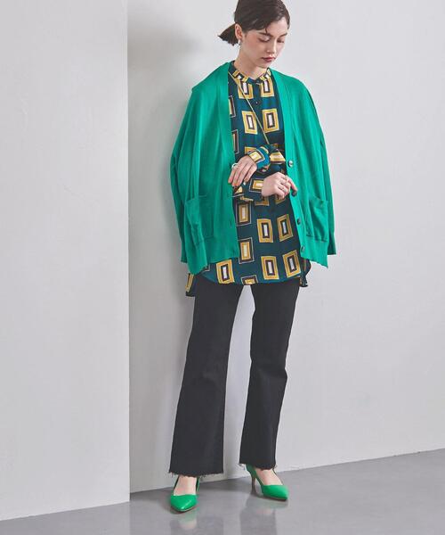 UNITED ARROWS（ユナイテッドアローズ）の「＜UNITED ARROWS＞フレア デニムパンツ W（デニムパンツ・レディース・ホワイト/ブラック/コバルトブルー・34/36/38）」の9枚目の写真