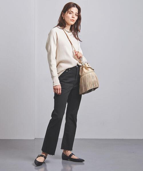 UNITED ARROWS（ユナイテッドアローズ）の「＜UNITED ARROWS＞フレア デニムパンツ W（デニムパンツ・レディース・ホワイト/ブラック/コバルトブルー・34/36/38）」の14枚目の写真