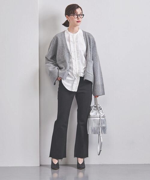 UNITED ARROWS（ユナイテッドアローズ）の「＜UNITED ARROWS＞フレア デニムパンツ W（デニムパンツ・レディース・ホワイト/ブラック/コバルトブルー・34/36/38）」の16枚目の写真