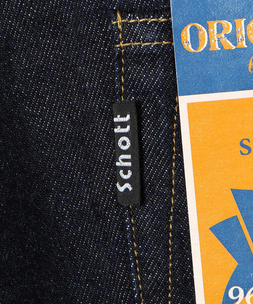 schott(ショット)の「【直営限定】Schott/ショット/SELVEDGE DENIM PANTS/セルビッチ デニムパンツ(デニムパンツ・メンズ・インディゴブルー・30/36/32/34)」の8枚目の写真