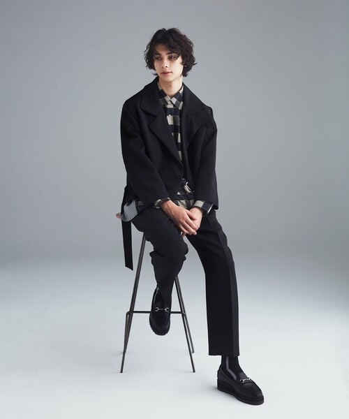 tk.TAKEO KIKUCHI（ティーケータケオキクチ）の「◆トリプルクロスインタックパンツ（その他パンツ・メンズ・ブラウン系/サックスブルー/ブラック・01/02/03）」の10枚目の写真