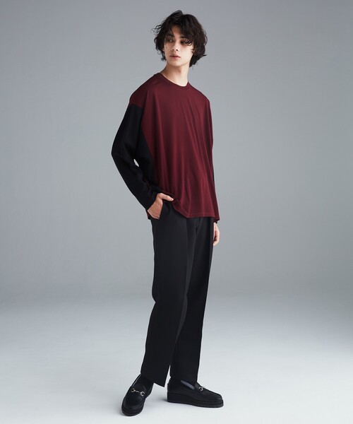 tk.TAKEO KIKUCHI（ティーケータケオキクチ）の「◆トリプルクロスインタックパンツ（その他パンツ・メンズ・ブラウン系/サックスブルー/ブラック・01/02/03）」の12枚目の写真