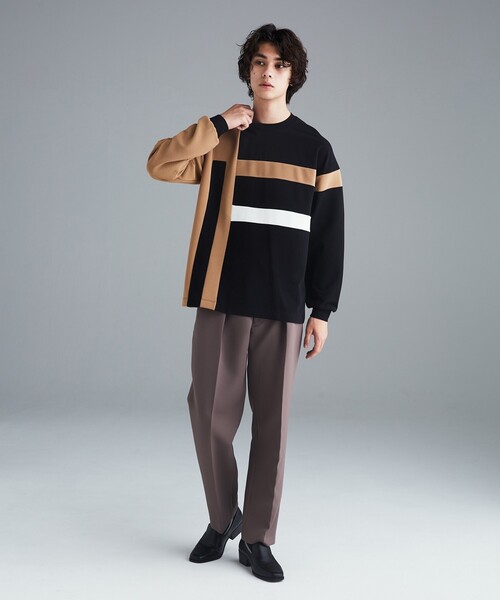 tk.TAKEO KIKUCHI（ティーケータケオキクチ）の「◆トリプルクロスインタックパンツ（その他パンツ・メンズ・ブラウン系/サックスブルー/ブラック・01/02/03）」の19枚目の写真