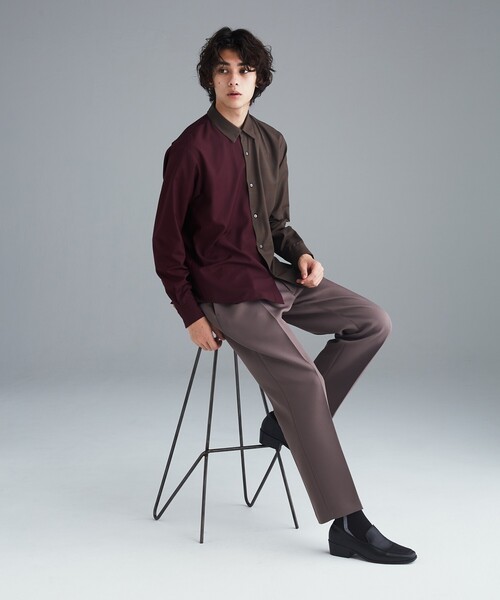 tk.TAKEO KIKUCHI（ティーケータケオキクチ）の「◆トリプルクロスインタックパンツ（その他パンツ・メンズ・ブラウン系/サックスブルー/ブラック・01/02/03）」の20枚目の写真