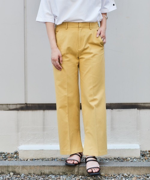 cepo（セポ）の「センタープレスフレアーパンツ（その他パンツ・レディース・レッド/オフホワイト/イエロー・S/M）」の9枚目の写真