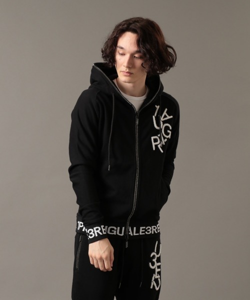 1piu1uguale3 RELAX(ウノピュウノウグァーレトレリラックス)の「【別注】1PIU1UGUALE3 RELAX/ウノピゥ ウノ ウグァーレ トレ リラックス/RIB LOGO ZIP HOODIE(パーカー・メンズ・グレー/ブラック・XX-LARGE/X-LARGE/LARGE/MEDIUM/SMALL)」の15枚目の写真