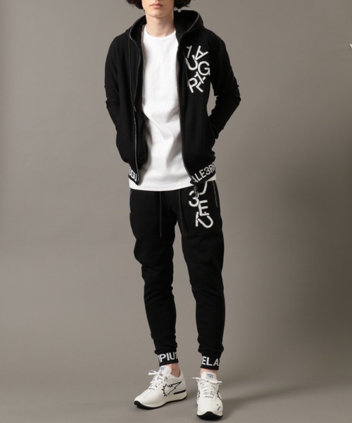 1piu1uguale3 RELAX(ウノピュウノウグァーレトレリラックス)の「【別注】1PIU1UGUALE3 RELAX/ウノピゥ ウノ ウグァーレ トレ リラックス/RIB LOGO ZIP HOODIE(パーカー・メンズ・グレー/ブラック・XX-LARGE/X-LARGE/LARGE/MEDIUM/SMALL)」の3枚目の写真