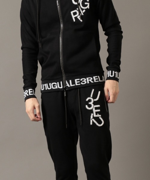 1piu1uguale3 RELAX(ウノピュウノウグァーレトレリラックス)の「【別注】1PIU1UGUALE3 RELAX/ウノピゥ ウノ ウグァーレ トレ リラックス/RIB LOGO ZIP HOODIE(パーカー・メンズ・グレー/ブラック・XX-LARGE/X-LARGE/LARGE/MEDIUM/SMALL)」の19枚目の写真