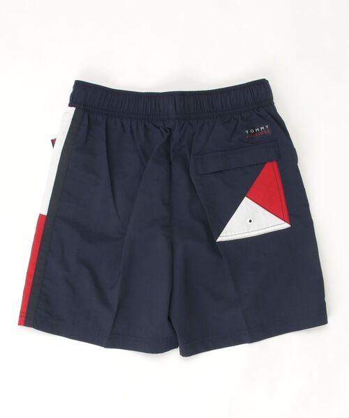 TOMMY HILFIGER(トミーヒルフィガー)の「【TOMMY HILFIGER/トミーヒルフィガー】サイドライン スイムショーツ(水着・メンズ・ブラック/ネイビー・S/M)」の3枚目の写真