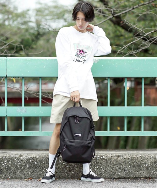 THRASHER（スラッシャー）の「HOMETOWN BACKPACK 23L/スラッシャーバックパックリュックサック（バックパック/リュック・メンズ・パープル/ブラック×ホワイト/ブラック×パープル/ブラック系その他・FREE）」の11枚目の写真