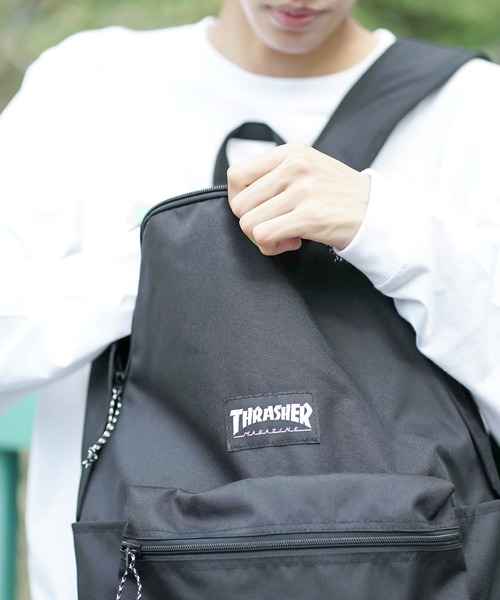 THRASHER（スラッシャー）の「HOMETOWN BACKPACK 23L/スラッシャーバックパックリュックサック（バックパック/リュック・メンズ・パープル/ブラック×ホワイト/ブラック×パープル/ブラック系その他・FREE）」の13枚目の写真