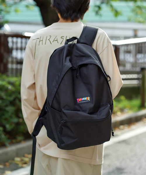 THRASHER（スラッシャー）の「HOMETOWN BACKPACK 23L/スラッシャーバックパックリュックサック（バックパック/リュック・メンズ・パープル/ブラック×ホワイト/ブラック×パープル/ブラック系その他・FREE）」の16枚目の写真