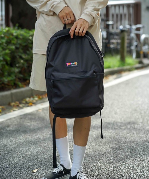 THRASHER（スラッシャー）の「HOMETOWN BACKPACK 23L/スラッシャーバックパックリュックサック（バックパック/リュック・メンズ・パープル/ブラック×ホワイト/ブラック×パープル/ブラック系その他・FREE）」の17枚目の写真