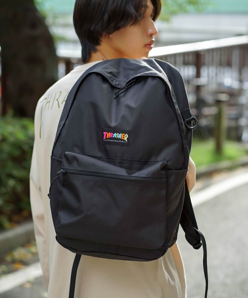 THRASHER（スラッシャー）の「HOMETOWN BACKPACK 23L/スラッシャーバックパックリュックサック（バックパック/リュック・メンズ・パープル/ブラック×ホワイト/ブラック×パープル/ブラック系その他・FREE）」の20枚目の写真