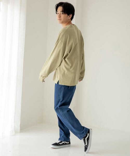 coen(コーエン)の「ワイドテーパードデニムパンツ(デニムパンツ・メンズ・ブラック/ネイビー・SMALL/MEDIUM/LARGE/X-LARGE)」の10枚目の写真