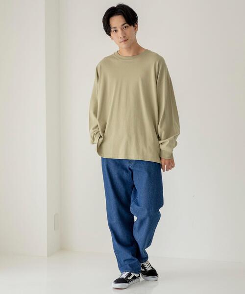 coen(コーエン)の「ワイドテーパードデニムパンツ(デニムパンツ・メンズ・ブラック/ネイビー・SMALL/MEDIUM/LARGE/X-LARGE)」の11枚目の写真