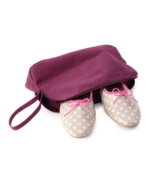 ESPERANZA(エスペランサ)の「◆【KLC BY esp】ポーチ付レインバレエ(レイン対応シューズ)(パンプス・レディース・ブラック/オレンジ系その他5/ベージュ系8/ネイビー系5・LL/S/M/L)」の2枚目の写真